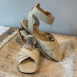 CHARLOTTE STONE MELINA High Ankle Strappy Sandals Bone Sz8 Sophisticated Summer